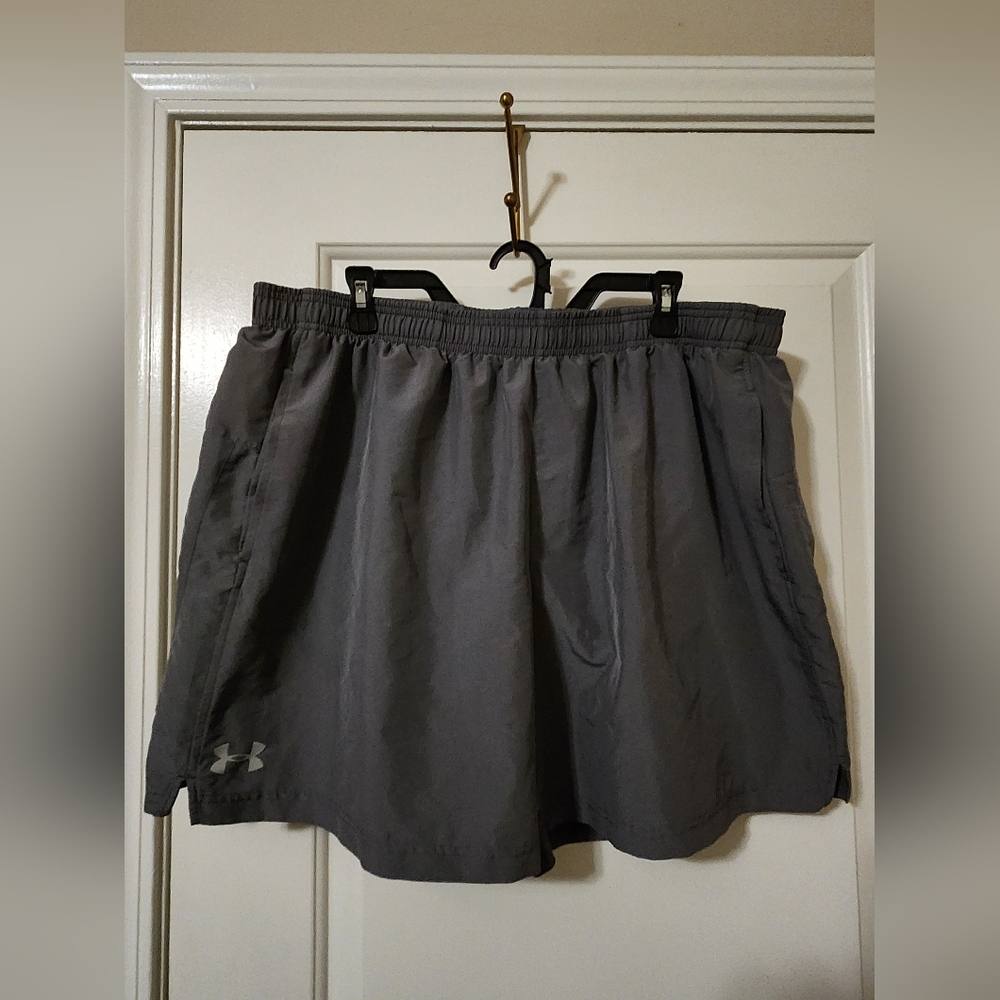Under Armour Gray Mesh Lined HeatGear Shorts
